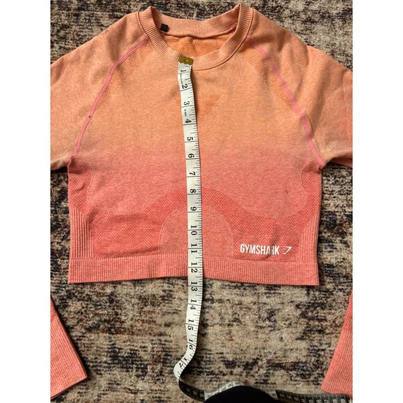 Gymshark Adapt Ombre Seamless Long Sleeve Crop Top - Picture 7 of 9